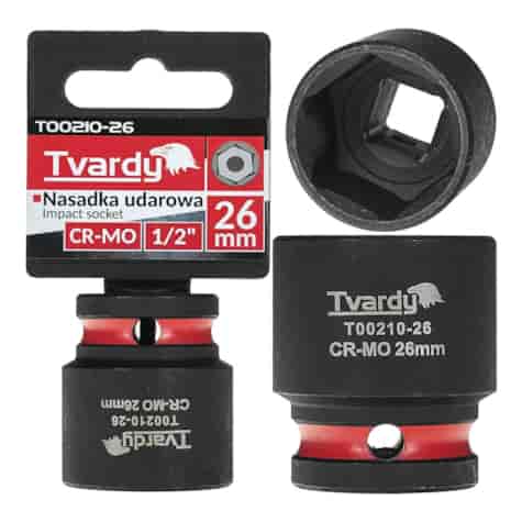 Impact socket  1/2  6PT 26mm CR-MO
