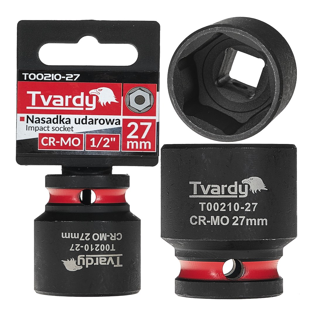 Impact socket  1/2  6PT 27mm CR-MO