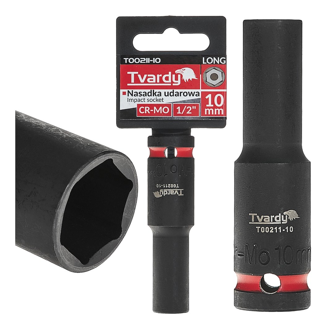 Deep impact socket  1/2  6PT 10mm CR-MO