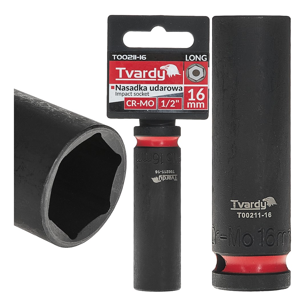 Dziļš trieciena sprausla 1/2" 6PT 16mm CR-MO