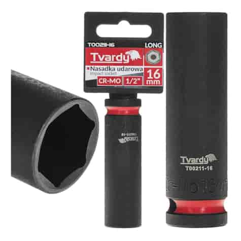Deep impact socket  1/2  6PT 16mm CR-MO