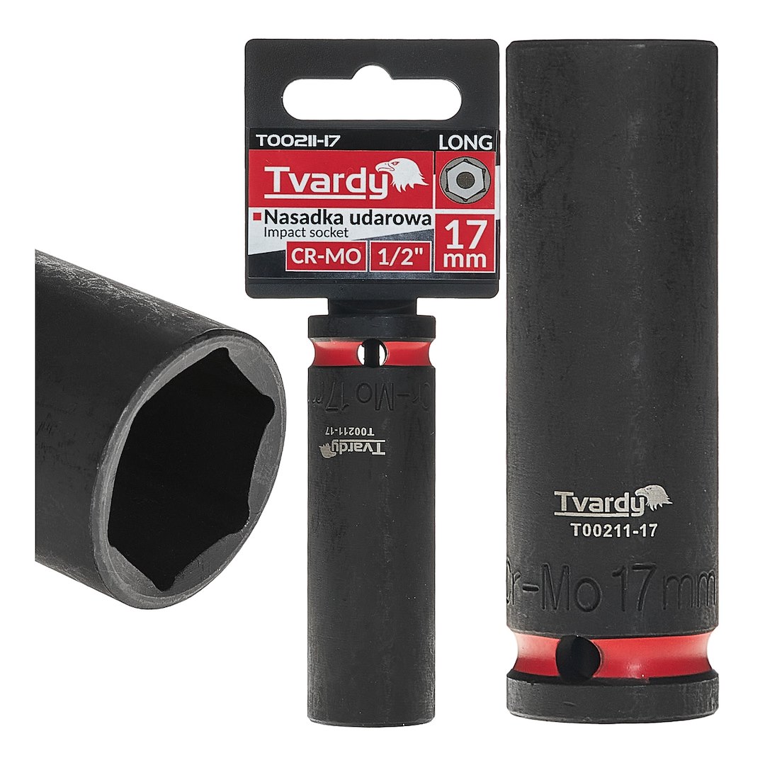 Dziļš trieciena sprausla 1/2" 6PT 17mm CR-MO