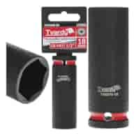 Deep impact socket  1/2  6PT 18mm CR-MO