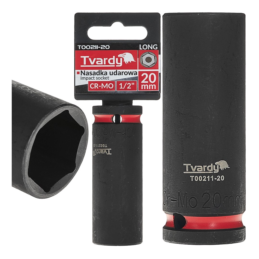 Deep impact socket  1/2  6PT 20mm CR-MO