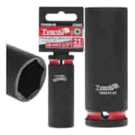 Deep impact socket  1/2  6PT 21mm CR-MO