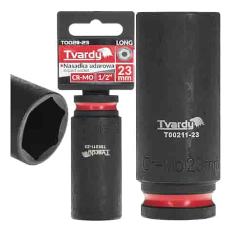 Deep impact socket  1/2  6PT 23mm CR-MO