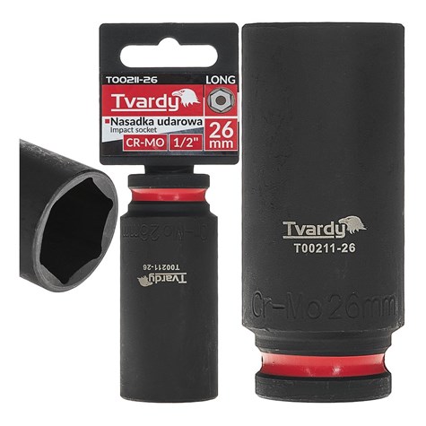 Nasadka udarowa długa 1/2  6-kąt 26mm CR-MO (6/36)