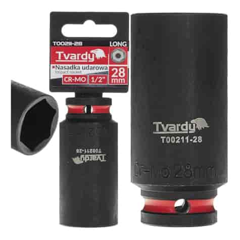 Deep impact socket  1/2  6PT 28mm CR-MO