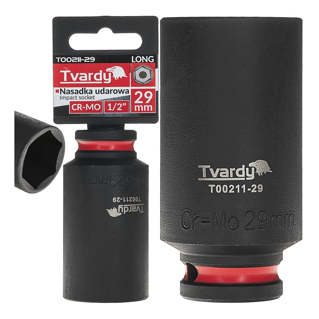 Dziļš trieciena sprausla 1/2" 6PT 29mm CR-MO