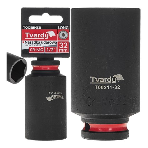 Nasadka udarowa długa 1/2  6-kąt 32mm CR-MO (6/36)