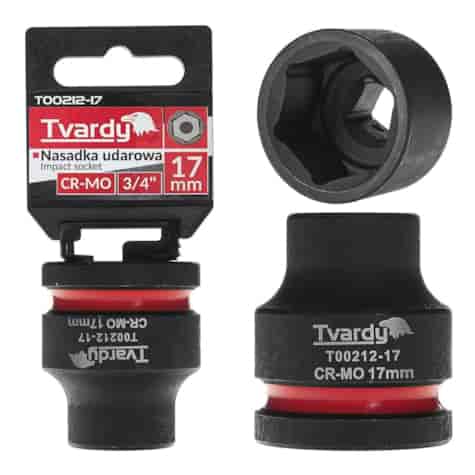 Impact socket  3/4  6PT 17mm CR-MO