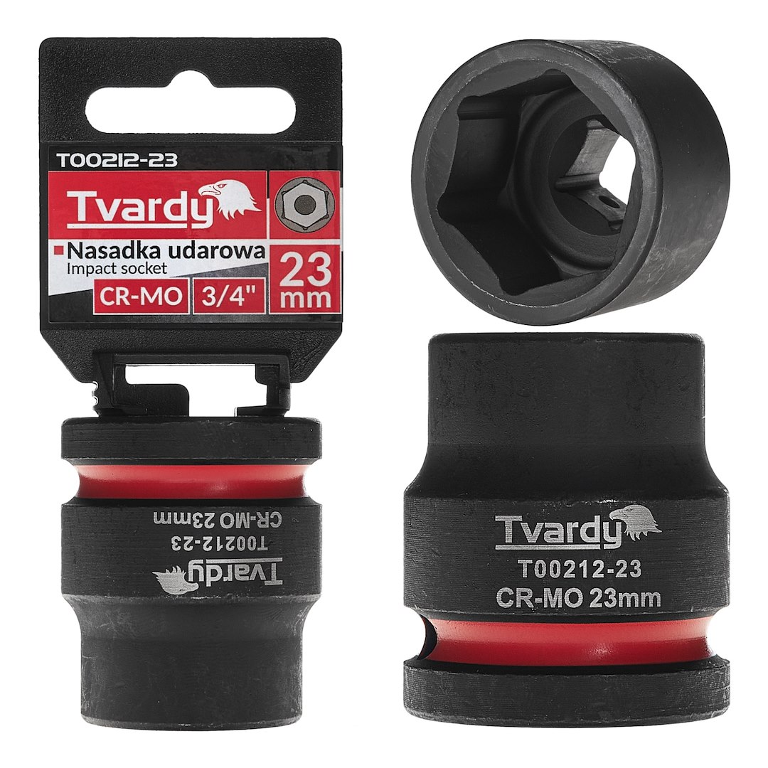 Trieciena ligzda 3/4" 6PT 23mm CR-MO