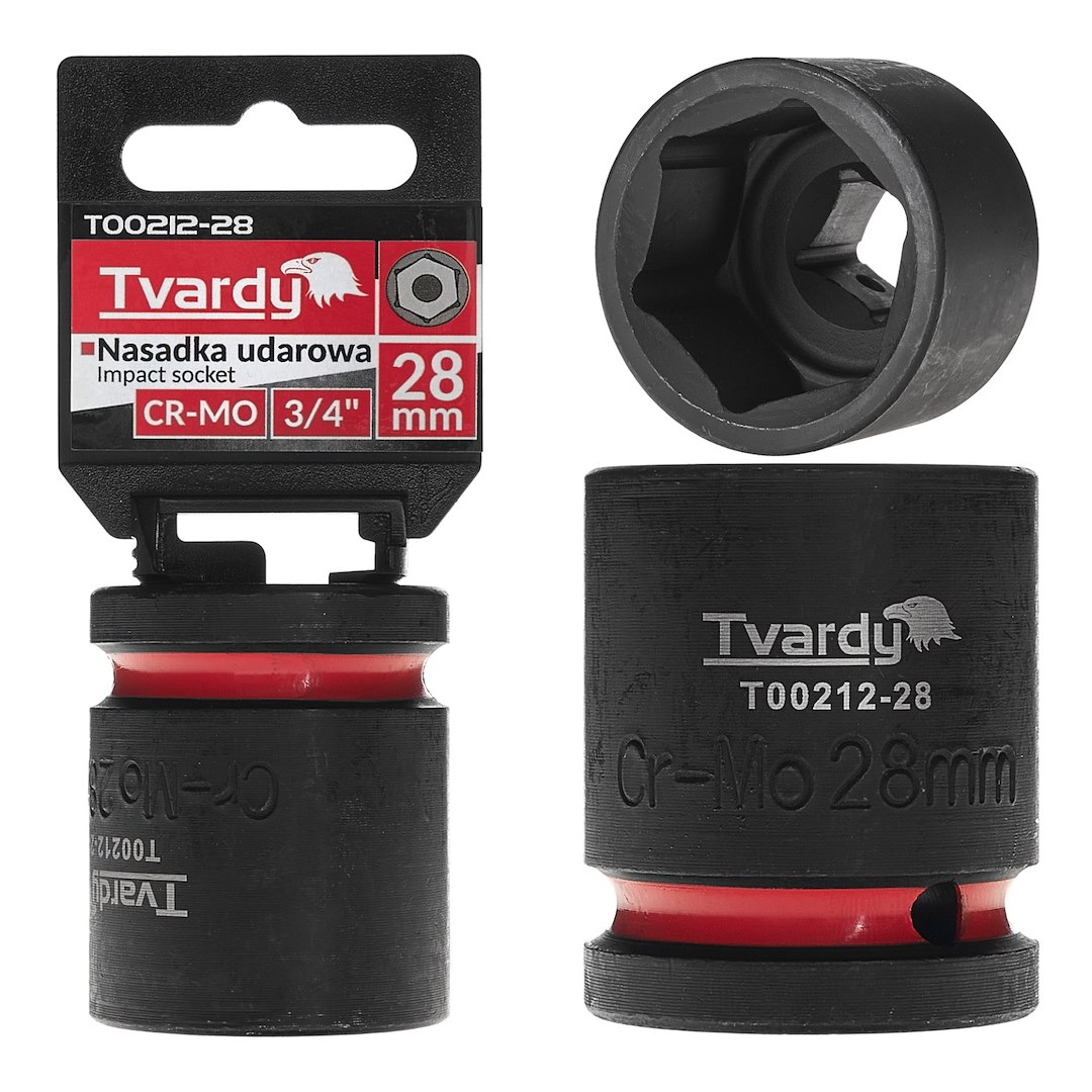 Impact socket  3/4  6PT 28mm CR-MO