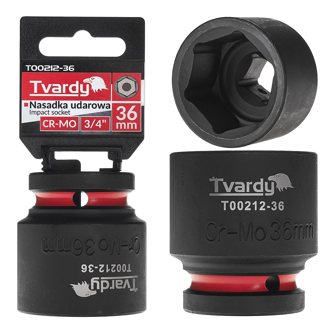 Impact socket  3/4  6PT 36mm CR-MO