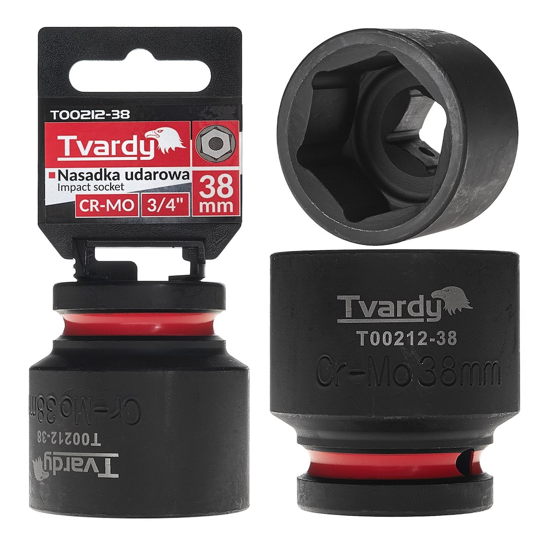 Impact socket  3/4  6PT 38mm CR-MO