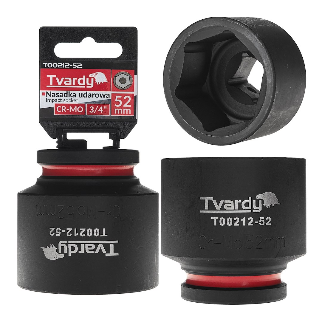 Impact socket  3/4  6PT 52mm CR-MO