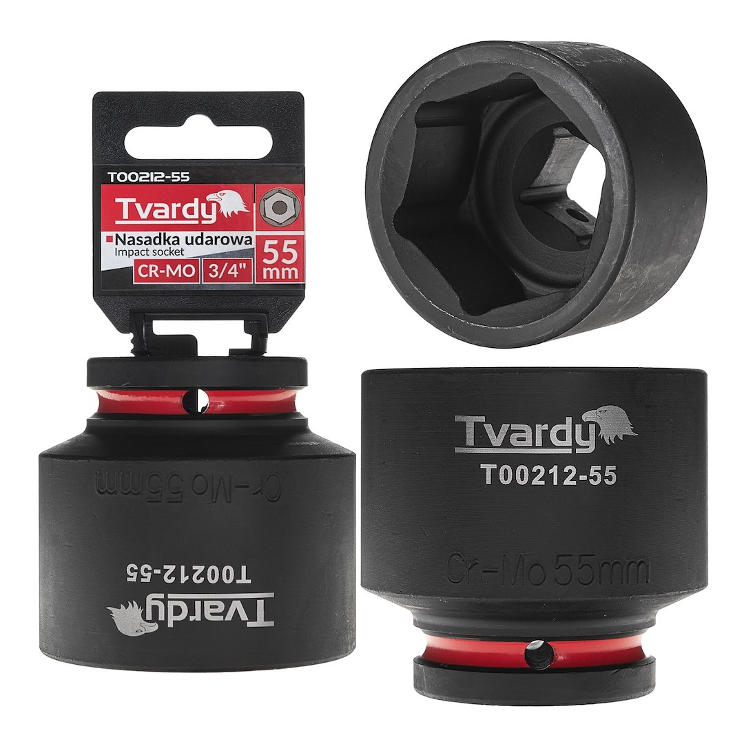 Impact socket  3/4  6PT 55mm CR-MO