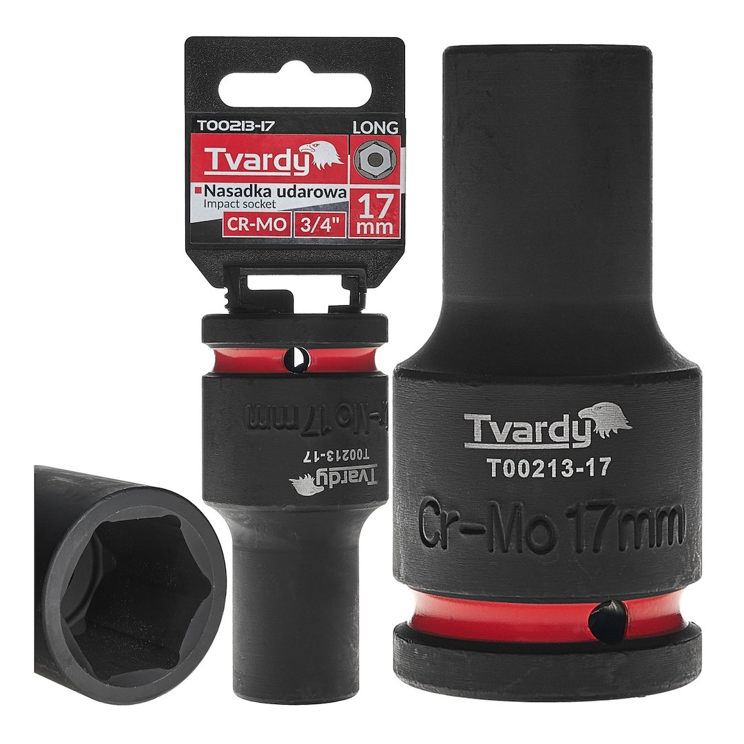 Dziļš trieciena sprausla 3/4" 6PT 17mm CR-MO