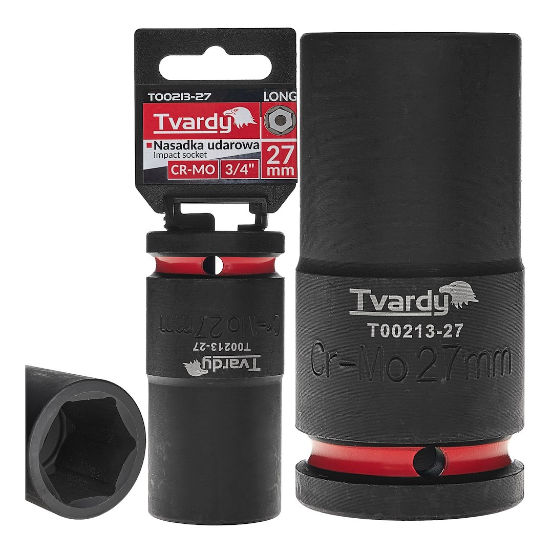 Dziļš trieciena sprausla 3/4" 6PT 27mm CR-MO