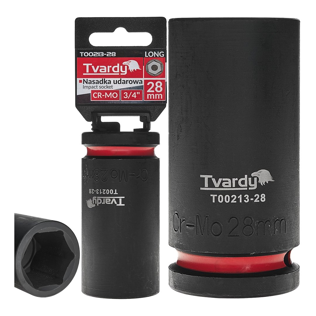 Dziļš trieciena sprausla 3/4" 6PT 28mm CR-MO