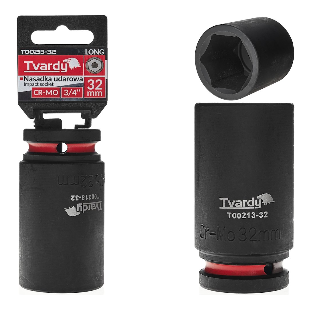 Dziļš trieciena sprausla 3/4" 6PT 32mm CR-MO