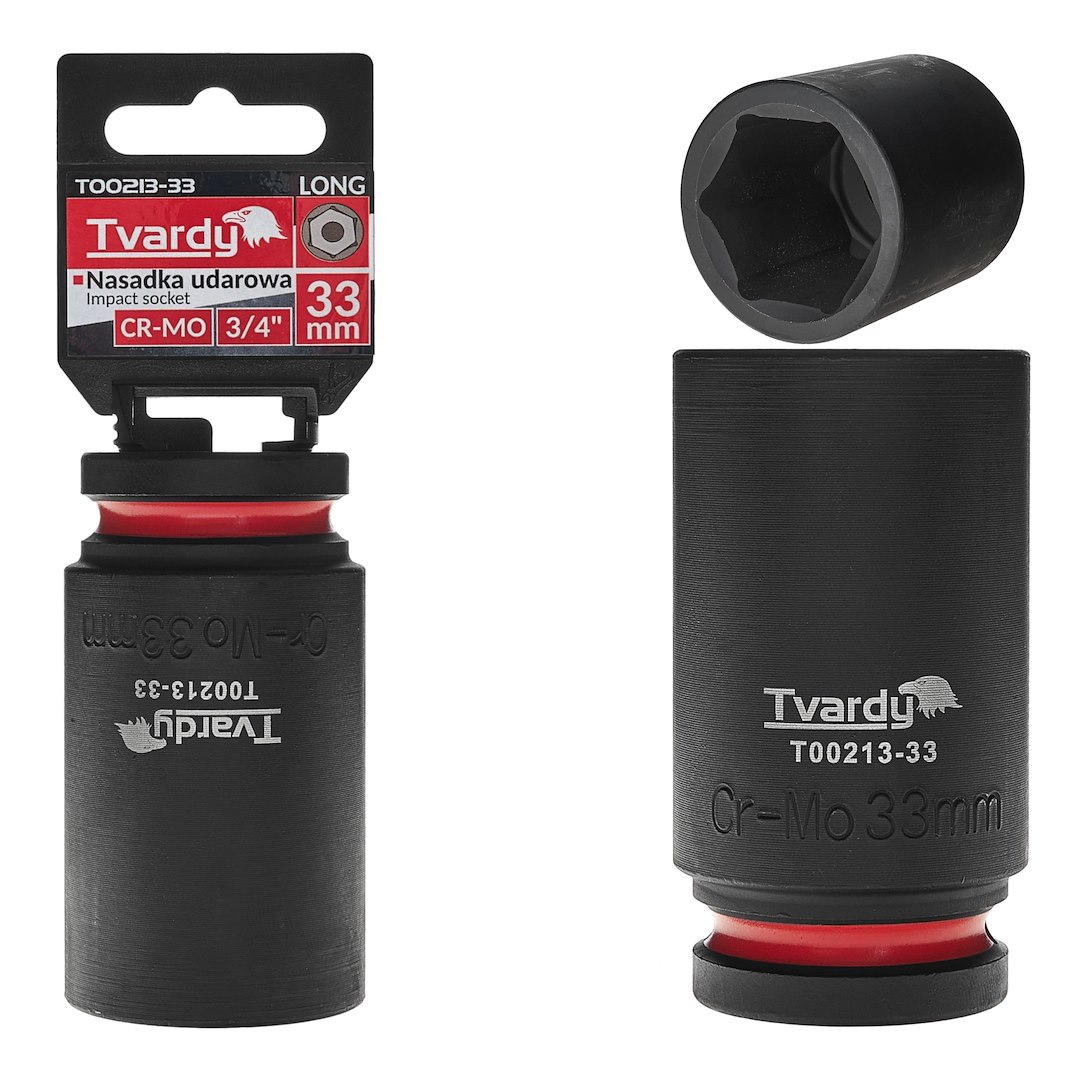 Dziļš trieciena sprausla 3/4" 6PT 33mm CR-MO