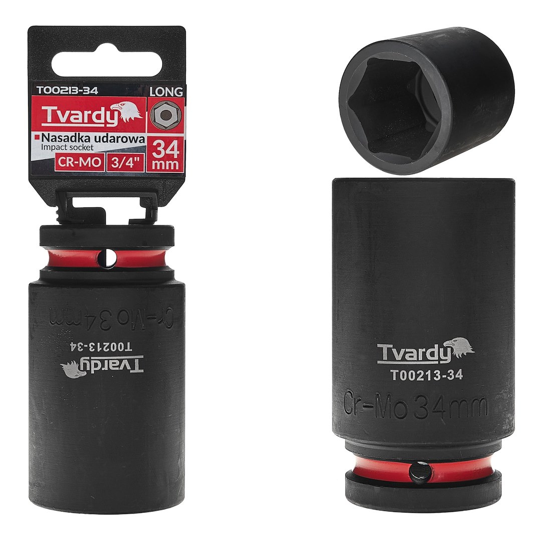 Dziļš trieciena sprausla 3/4" 6PT 34mm CR-MO