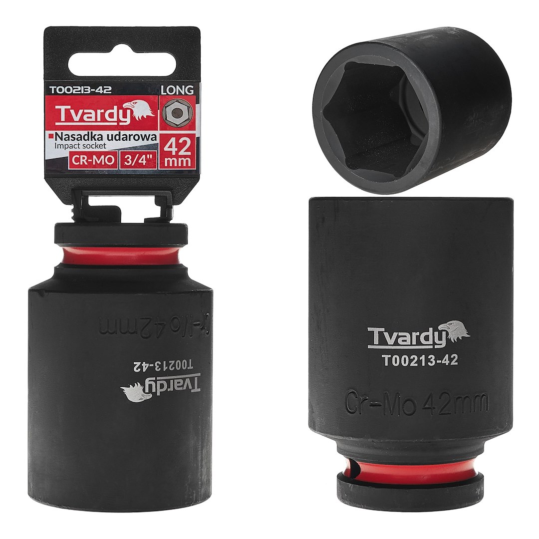 Dziļš trieciena sprausla 3/4" 6PT 42mm CR-MO