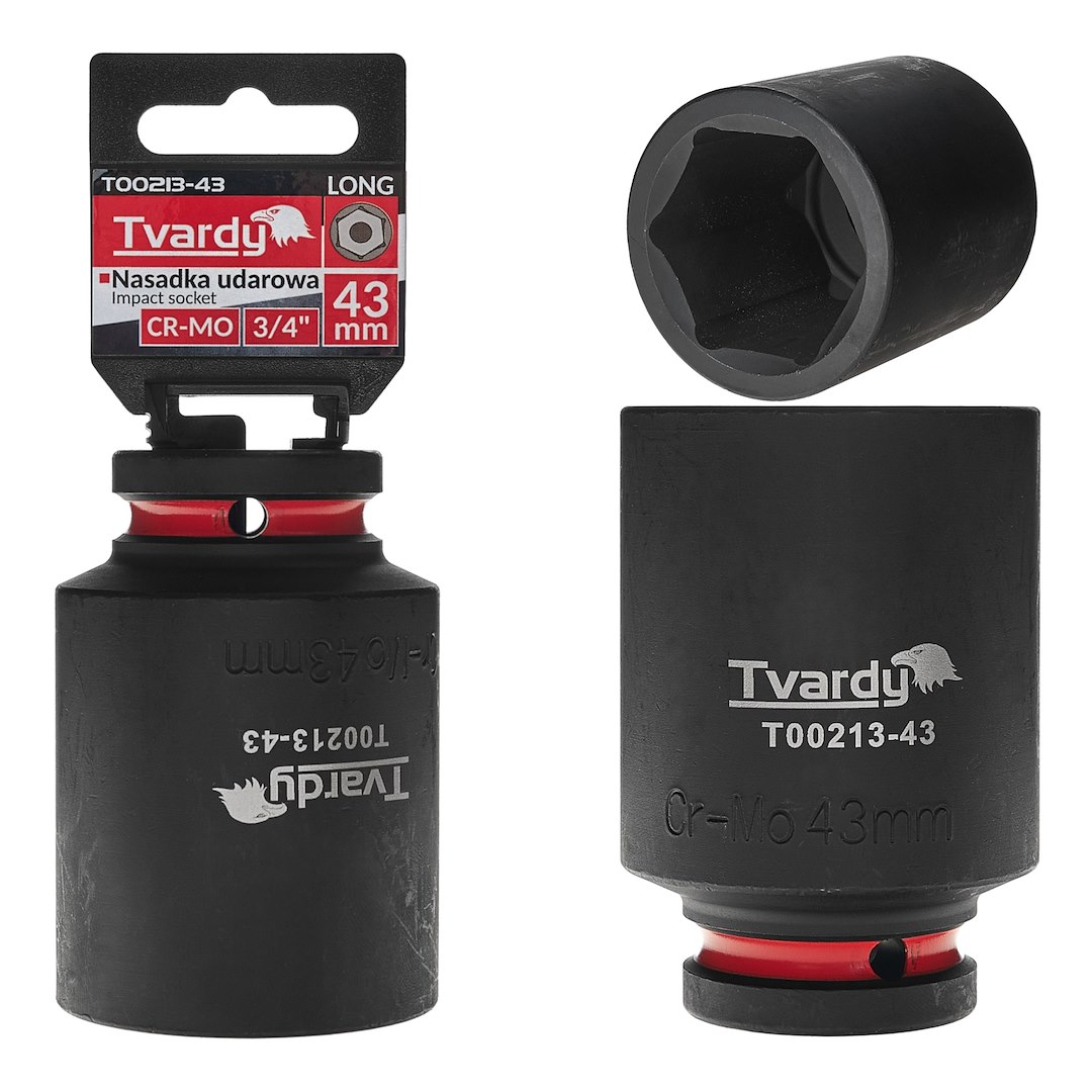 Deep impact socket  3/4  6PT 43mm CR-MO