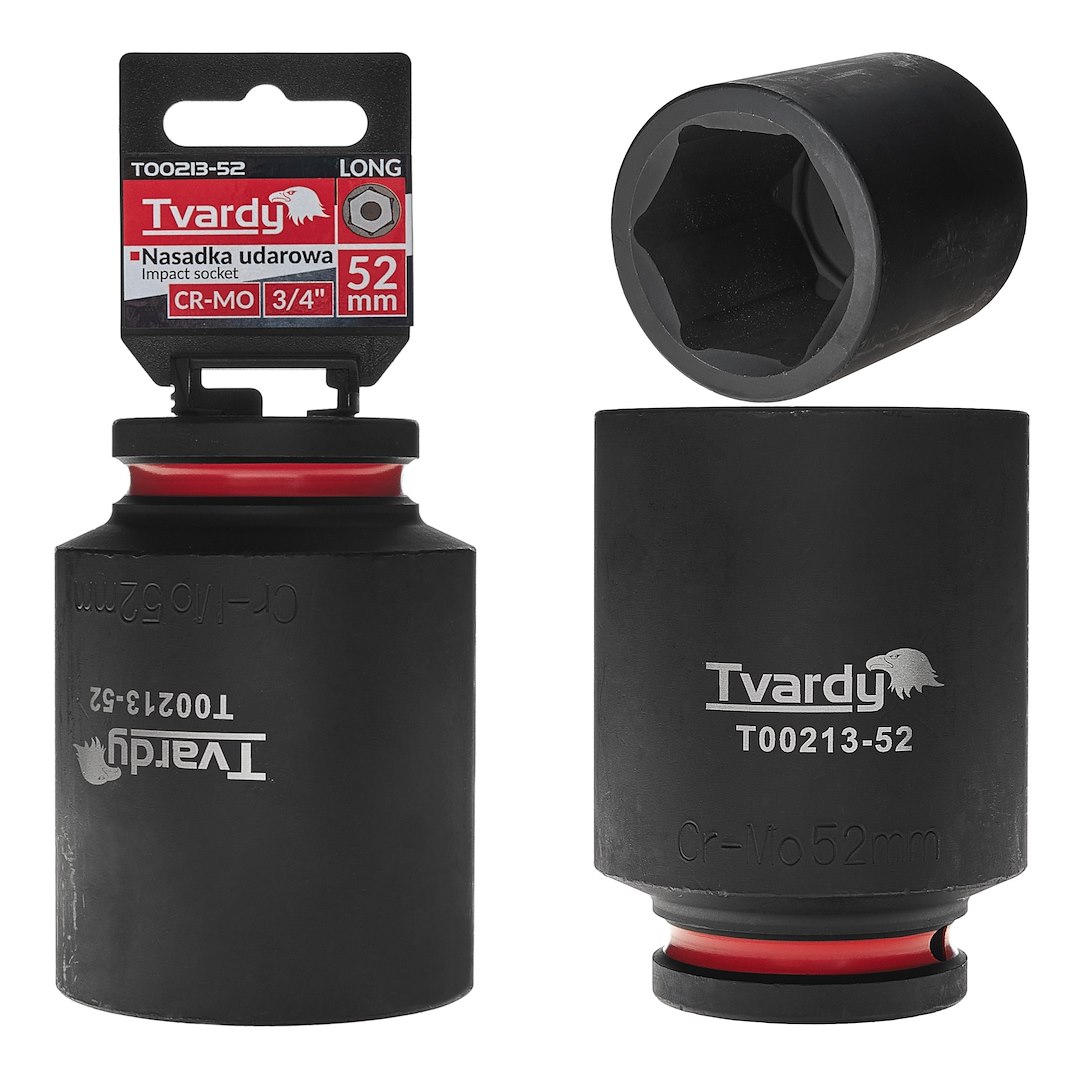 Dziļš trieciena sprausla 3/4" 6PT 52mm CR-MO
