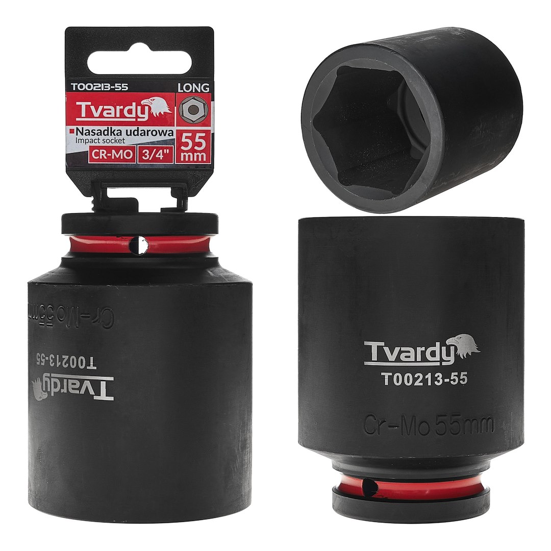 Dziļš trieciena sprausla 3/4" 6PT 55mm CR-MO