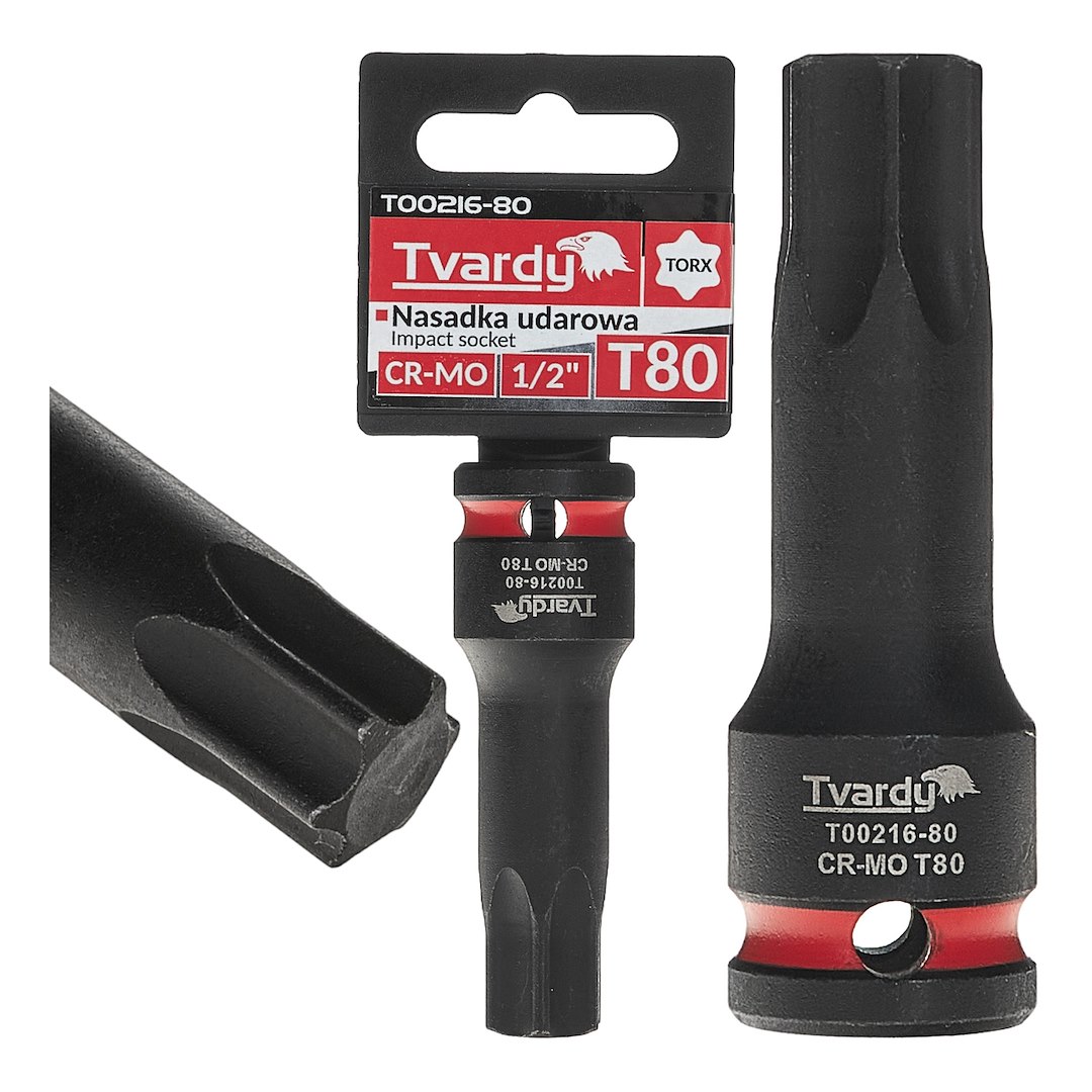 TORX Trieciena sprausla 1/2" T80 CR-MO
