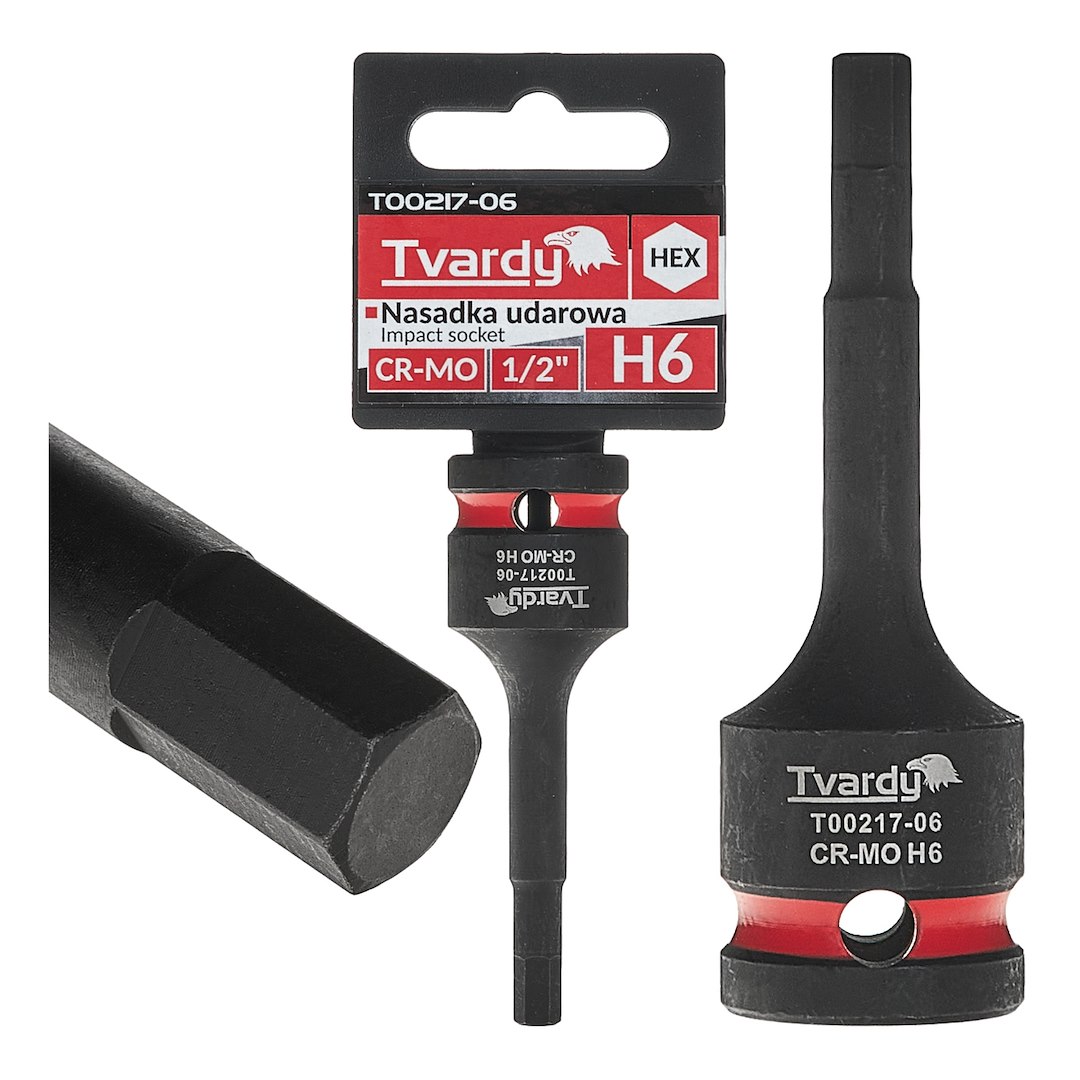 HEX trieciens ligzda 1/2" H6 CR-MO