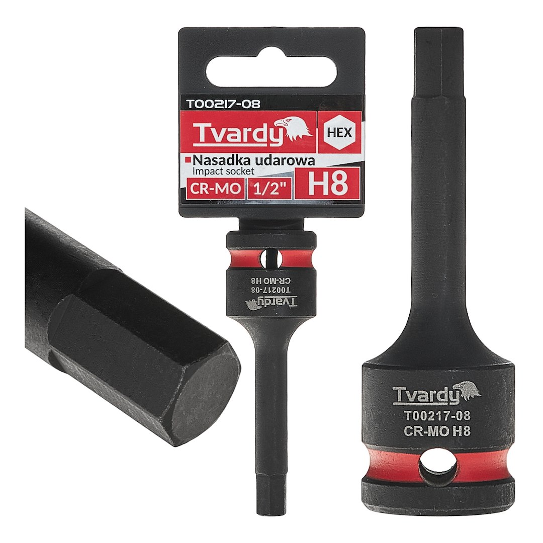 HEX trieciens ligzda 1/2" H8 CR-MO