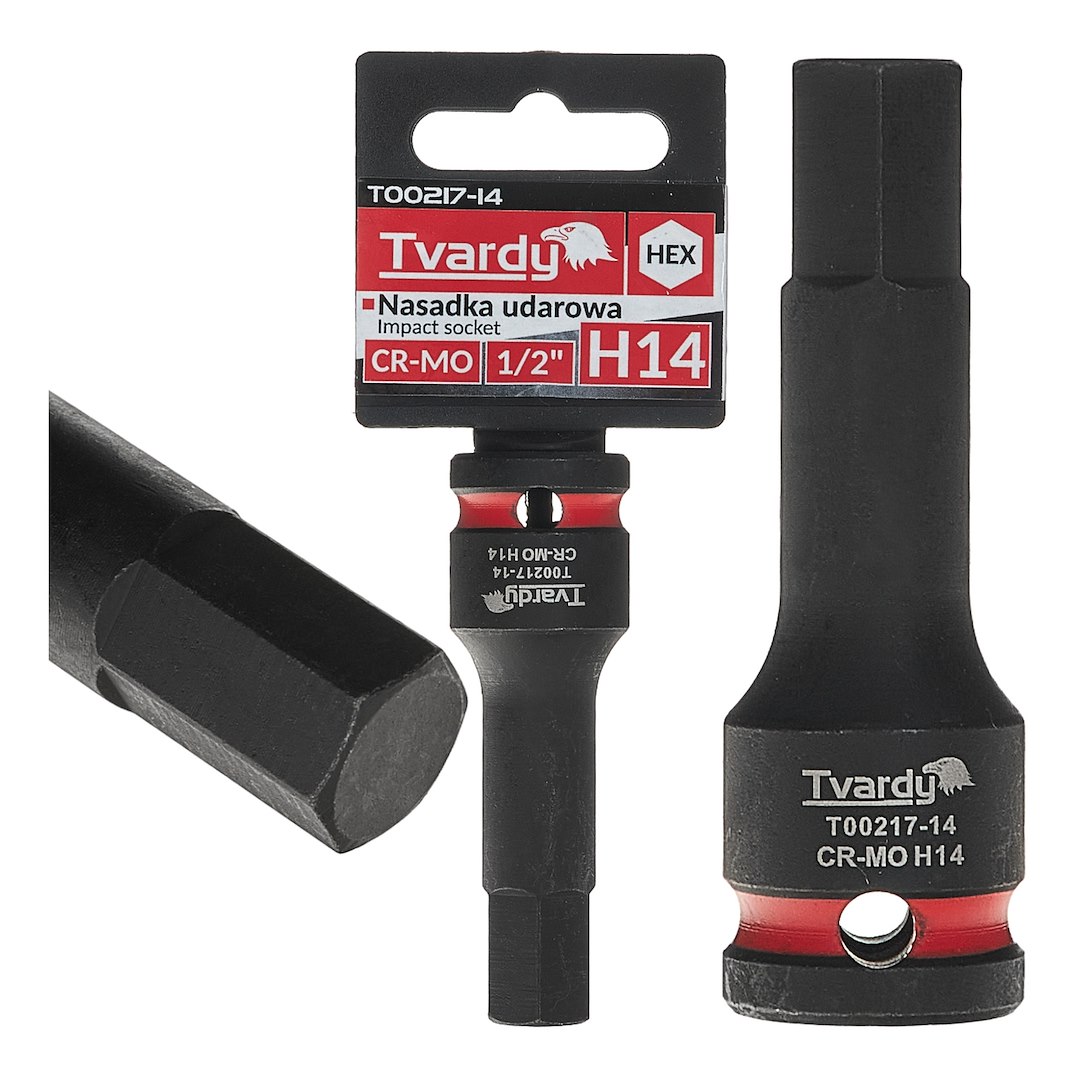 HEX impact socket 1/2  H14 CR-MO