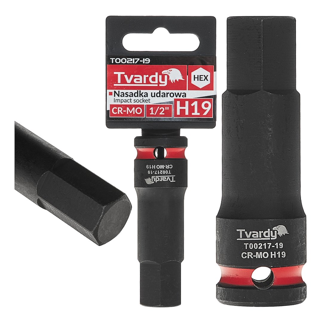 HEX impact socket 1/2  H19 CR-MO