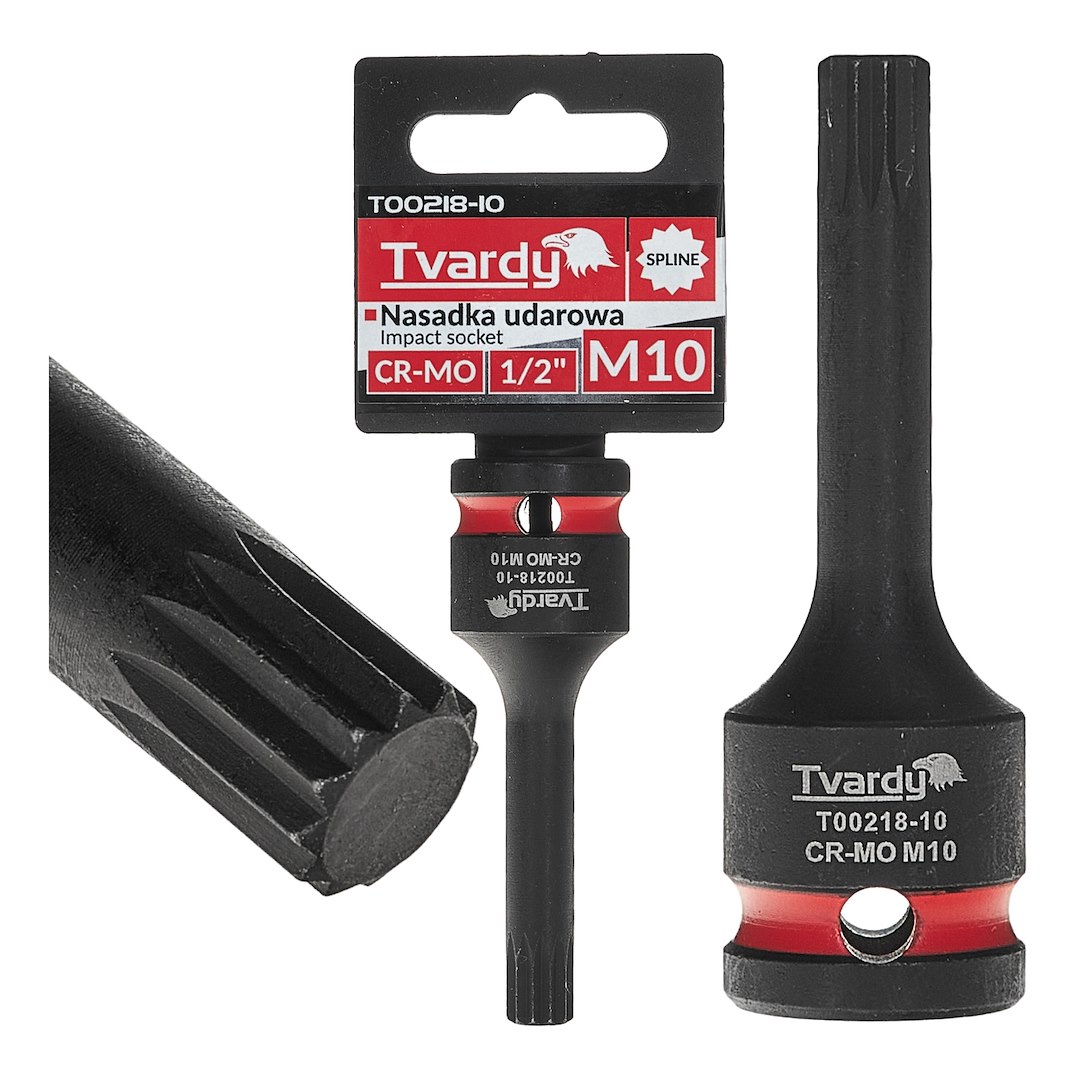 SPLINE trieciena ligzda 1/2" M10 CR-MO