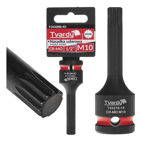 SPLINE impact socket 1/2  M10 CR-MO