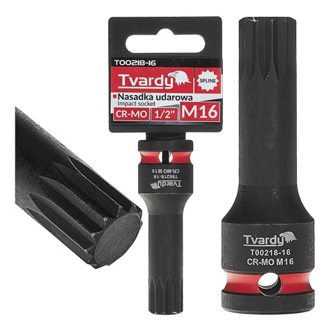 Nasadka udarowa SPLINE 1/2  M16 CR-MO (10/100)