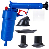 Compressed air pipe cleaning gun