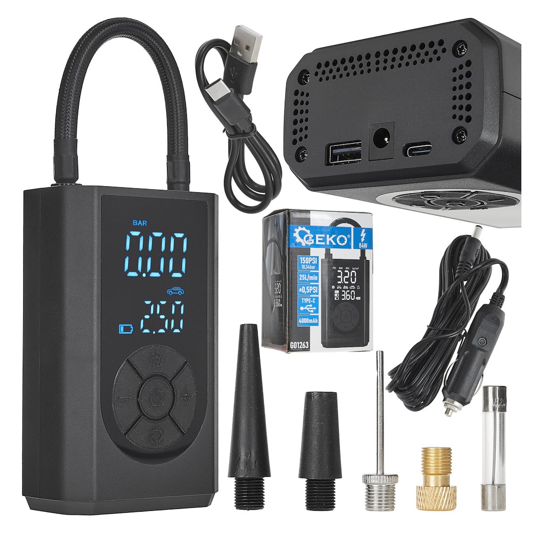 Kompresor rowerowy/samochodowy 4000mAh 84W (30)