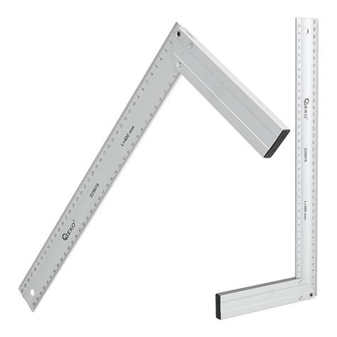 Kątownik stolarski budowlany 400mm ALU (60)