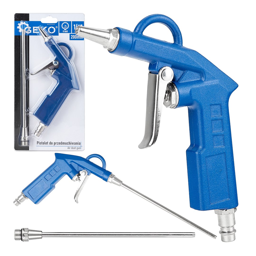 Air dusting gun with 20cm long nozzle