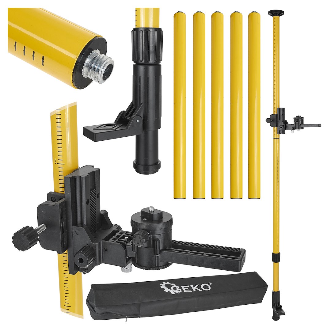 Kolumna rozporowa teleskopowa do lasera 420cm + adapter do skosów (8)