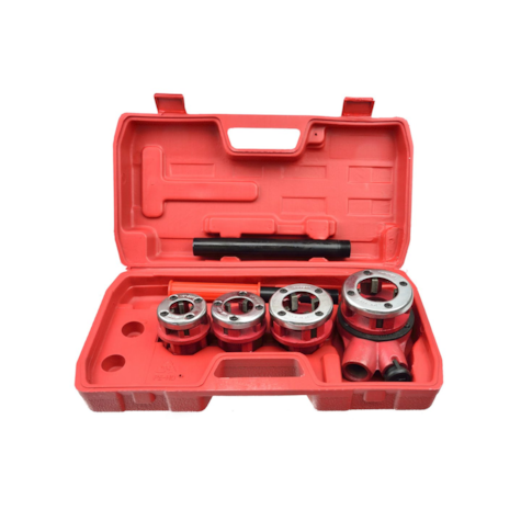 Ratchet Pipe Threading Set 4pcs from 1/2 to 1-1/4 in.