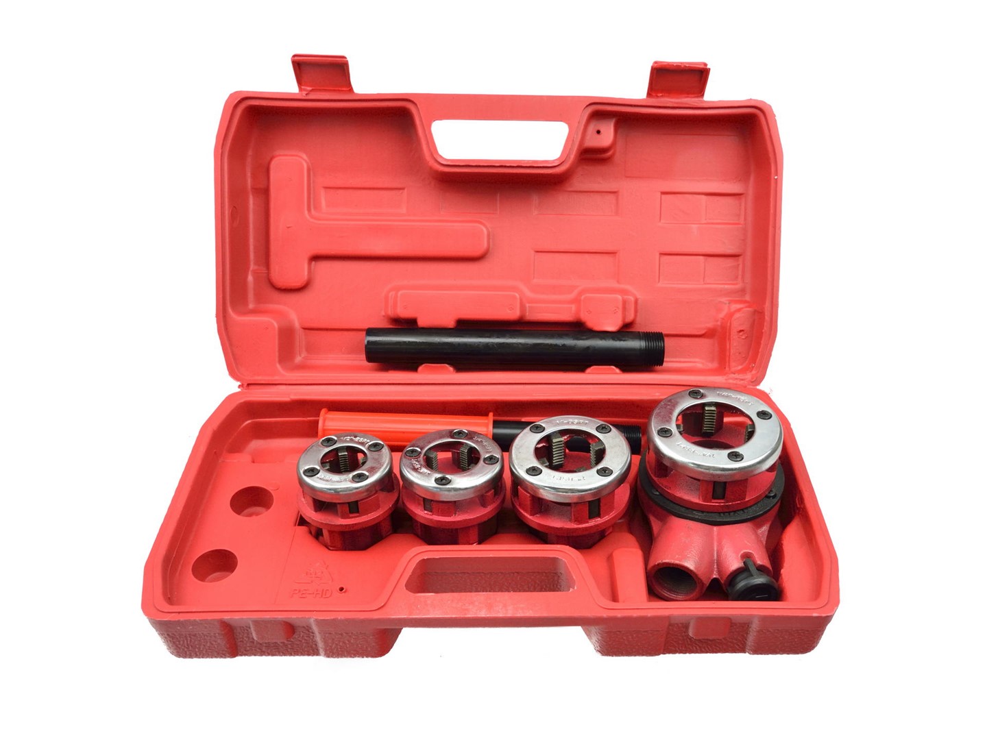 Ratchet Pipe Threading Set 4pcs from 1/2 to 1-1/4 in.