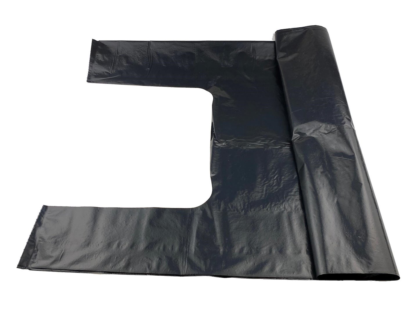 Worki na śmieci z USZAMI BARDZO MOCNE 125L (rolka 10szt) – czarne