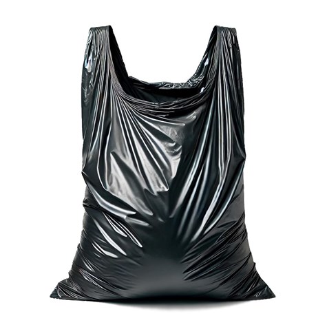 Worki na śmieci z USZAMI BARDZO MOCNE 160L (rolka 10szt) - czarne