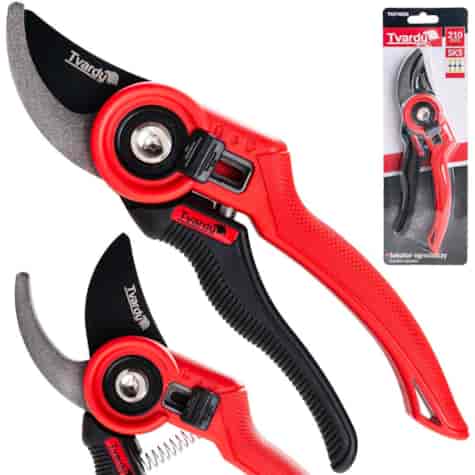 Garden pruner with bypass blade 210mm SK5 PTFE