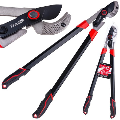 Sekator do gałęzi z ostrzem kowadełkowym 780mm 65Mn PTFE (12)